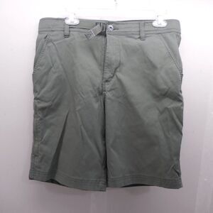 Gerry Shorts Mens Size 32 Green Venture Cargo Side Pocket Belt Adult Logo Nylon